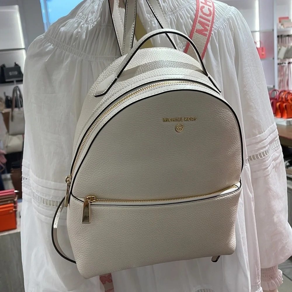 Michael Kors Women's Valerie Medium Pebbled Leather Backpack NWT